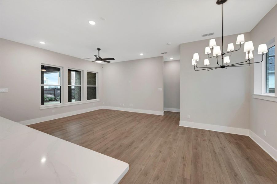 Spacious, unfurnished interior of a new home in Easthaven at Bridgeland Central - Horizon Collection, Cypress (Image 11).
