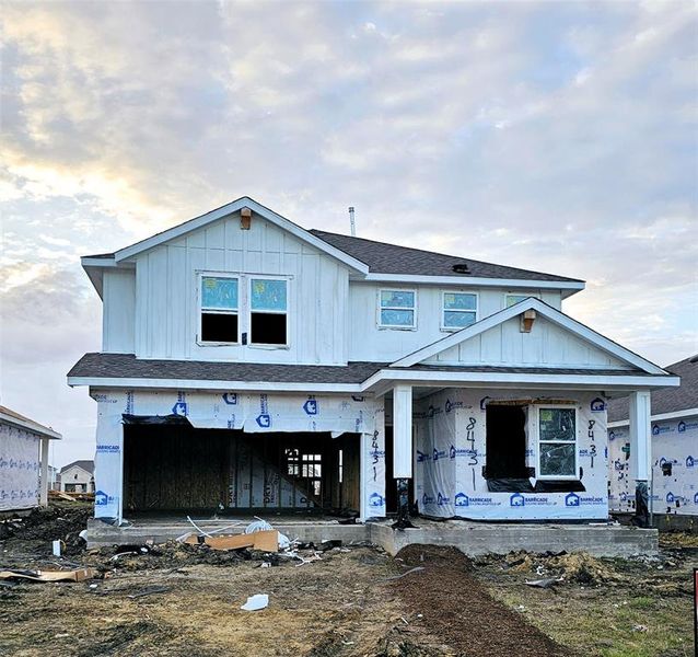 Two story home with 5 bedrooms, 3 baths, and 2 car garage.