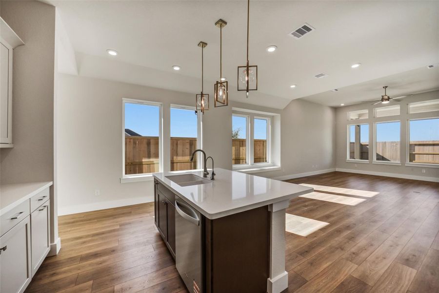 Furnished interior view inside a new home in Sunterra, Katy (Image 15).