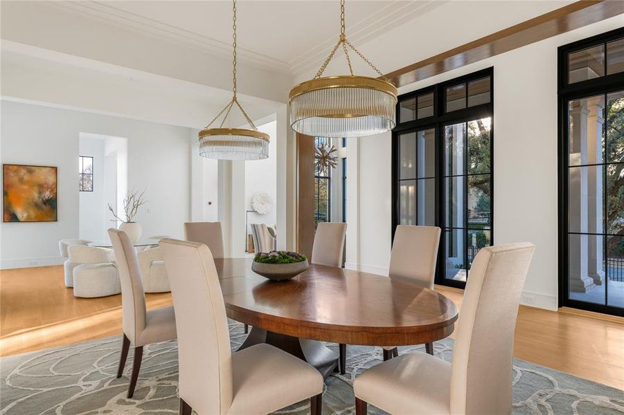 Furnished interior view inside a new home in , Dallas (Image 15).