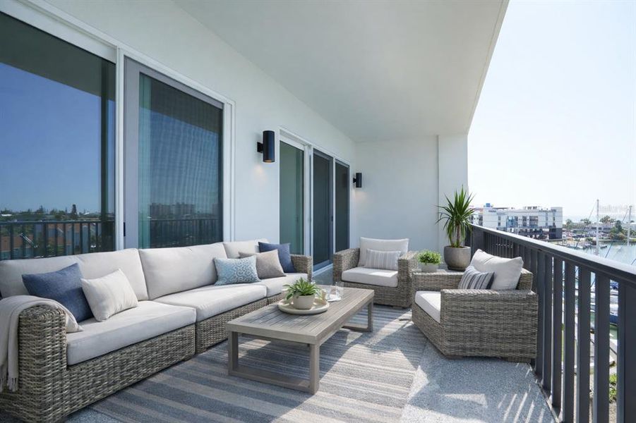 Exterior details and patio area of a home in , Madeira Beach (Image 27).