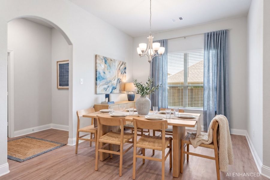 Furnished interior view inside a new home in Summerwood, Red Oak (Image 10).