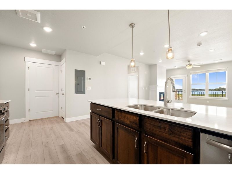 Furnished interior view inside a new home in The Lakes at Centerra, Loveland (Image 16).