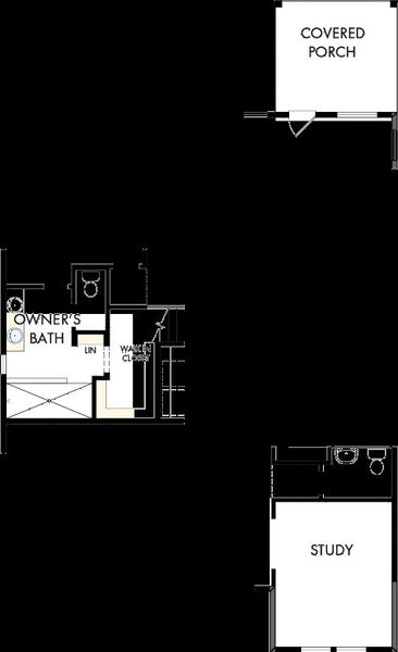 2D floor plan layout of this home in Meyer Ranch – Select Reserve Series, New Braunfels, TX (Image 4).