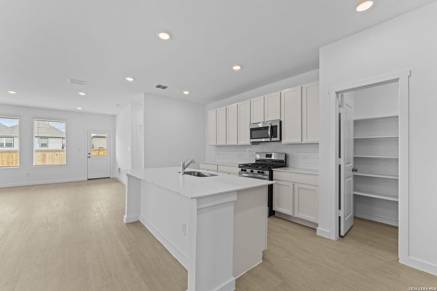 Furnished interior view inside a new home in Hightop Ridge, Converse (Image 4).