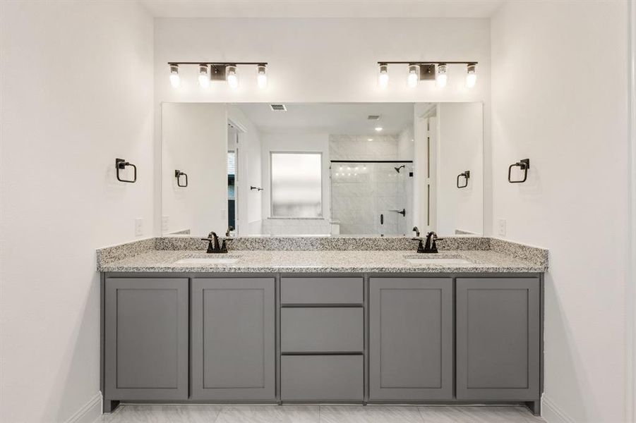 Furnished interior view inside a new home in Bear Creek Classic 60, Lavon (Image 12). Furnished interior view inside a new home in Bear Creek Classic 60, Lavon (Image 12).