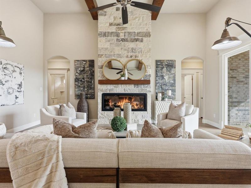 Furnished interior view inside a new home in , Granbury (Image 28).