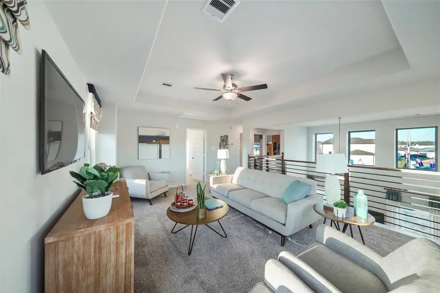 Furnished interior view inside a new home in Granger Pines, Conroe (Image 17).