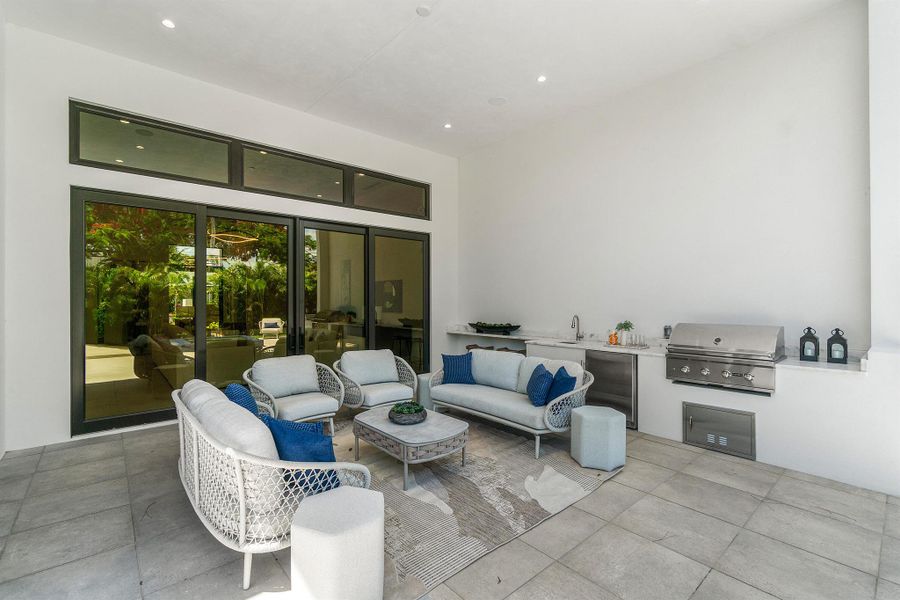 Furnished interior view inside a new home in , Delray Beach (Image 37).