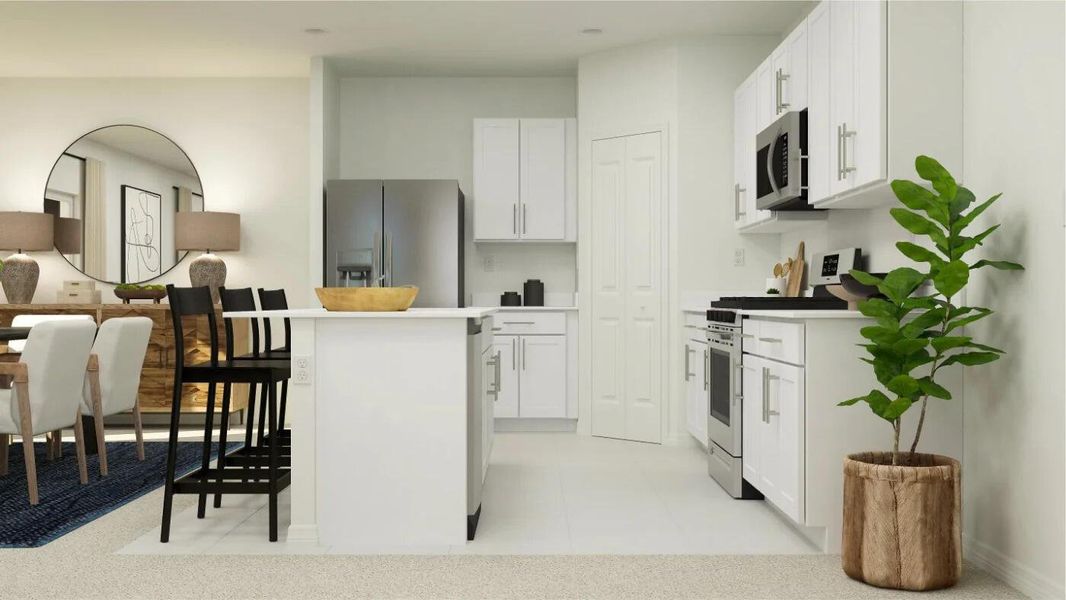 Furnished interior view inside a new home in Brystol at Wylder: The Arbor Collection, Port St. Lucie (Image 9).