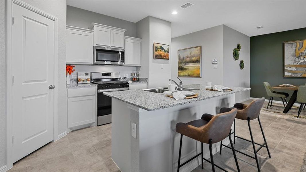 Furnished interior view inside a new home in Rosewood at Beltmill, Fort Worth (Image 22). Furnished interior view inside a new home in Rosewood at Beltmill, Fort Worth (Image 22).
