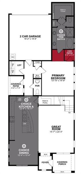 Beazer Homes Treeline Brazos floorplan.