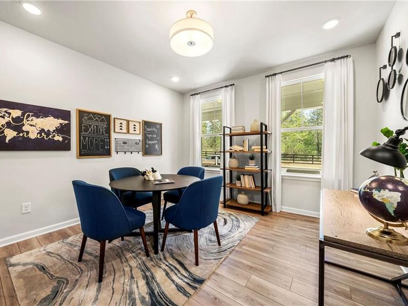 Furnished interior view inside a new home in Riverwood, Dallas (Image 29).