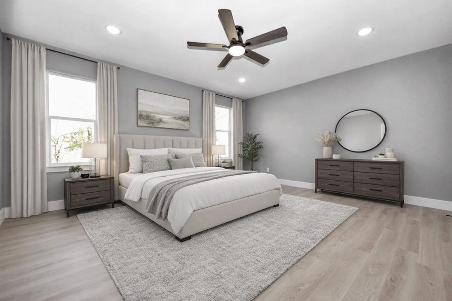 Virtual Staged - Master Bed