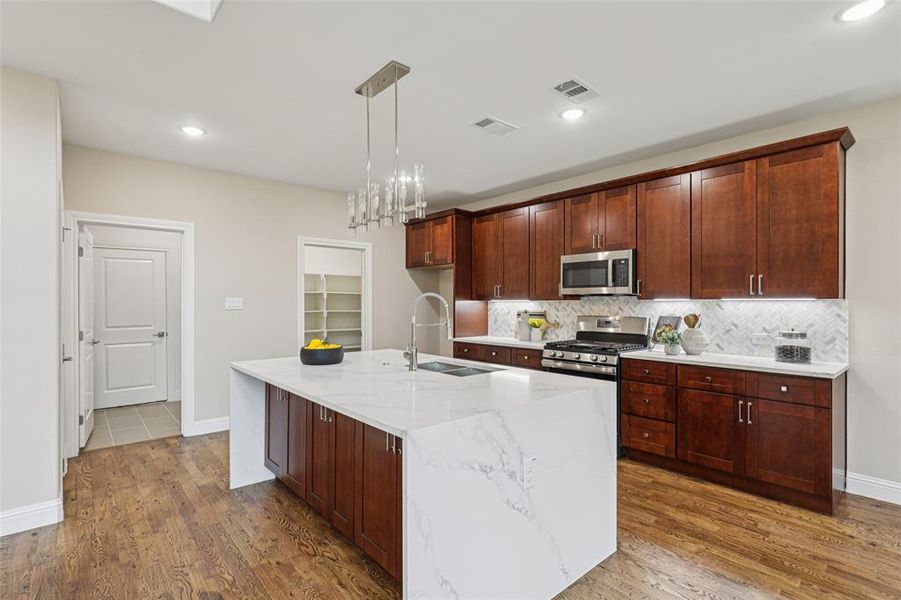 Furnished interior view inside a new home in , Keller (Image 9). Furnished interior view inside a new home in , Keller (Image 9).