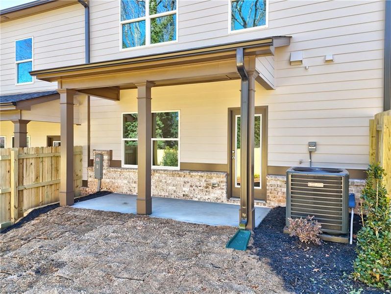 Exterior details and patio area of a home in , Norcross (Image 24).