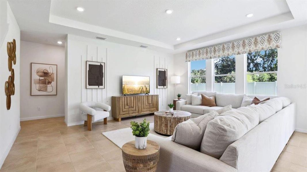Furnished interior view inside a new home in , Wesley Chapel (Image 11).