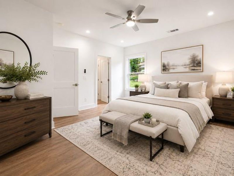 Furnished interior view inside a new home in , Marietta (Image 17).