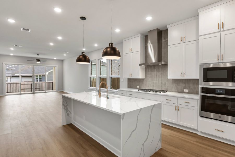 Furnished interior view inside a new home in Lariat, Liberty Hill (Image 7).