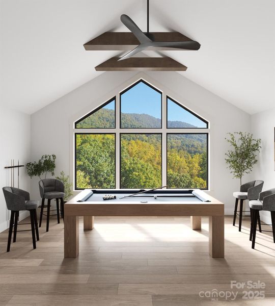 Rendering- with real mountain views. Final Product may vary.