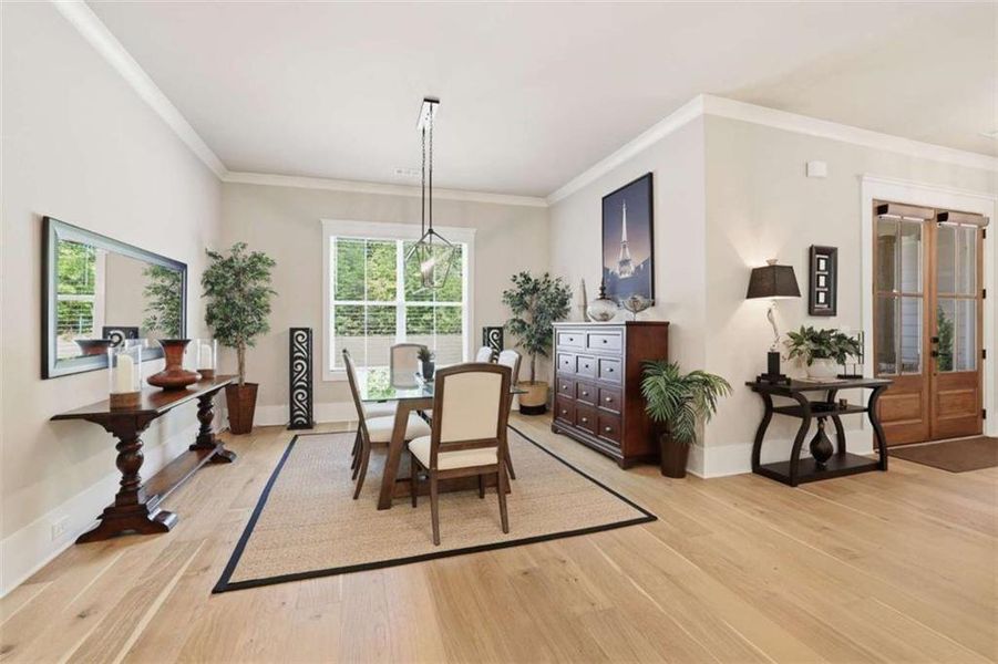 Furnished interior view inside a new home in , Clarkesville (Image 59).