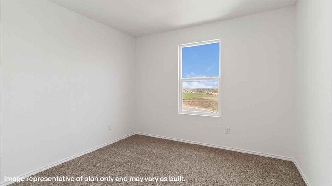 Representative unfurnished interior of a home built from the Franklin by D.R. Horton in Canterra Creek 45' and 50' Homesites, Iowa Colony (Image 17). Representative unfurnished interior of a home built from the Franklin by D.R. Horton in Canterra Creek 45' and 50' Homesites, Iowa Colony (Image 17).