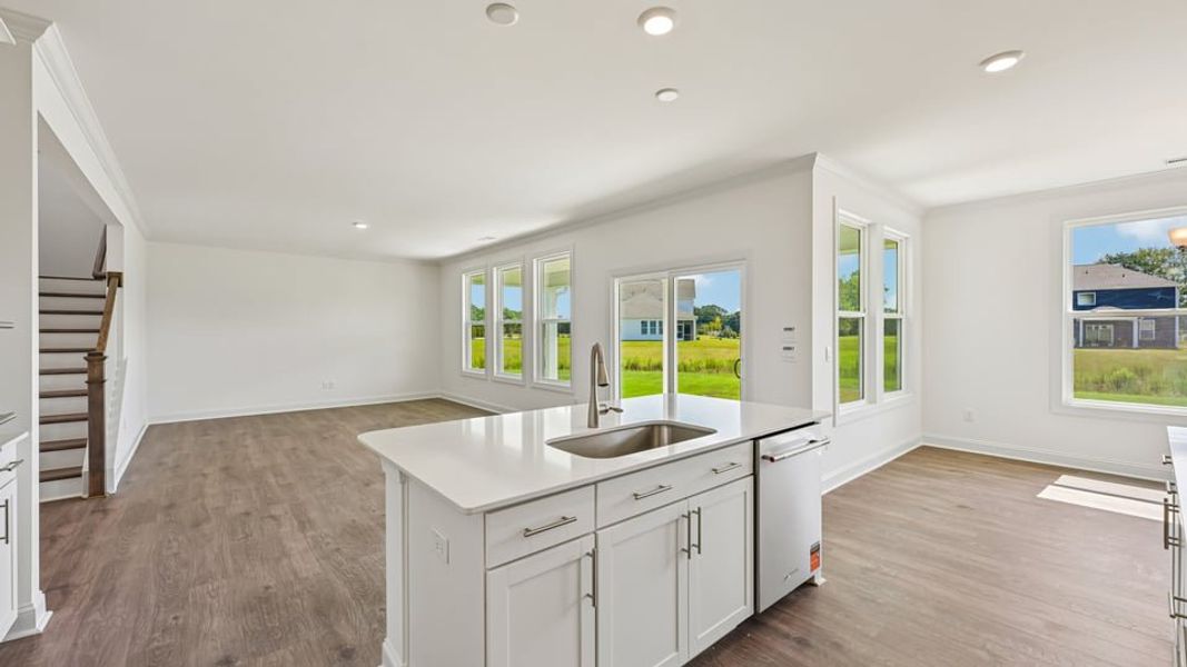 Furnished interior view inside a new home in Eagle Creek, Fuquay Varina (Image 6).