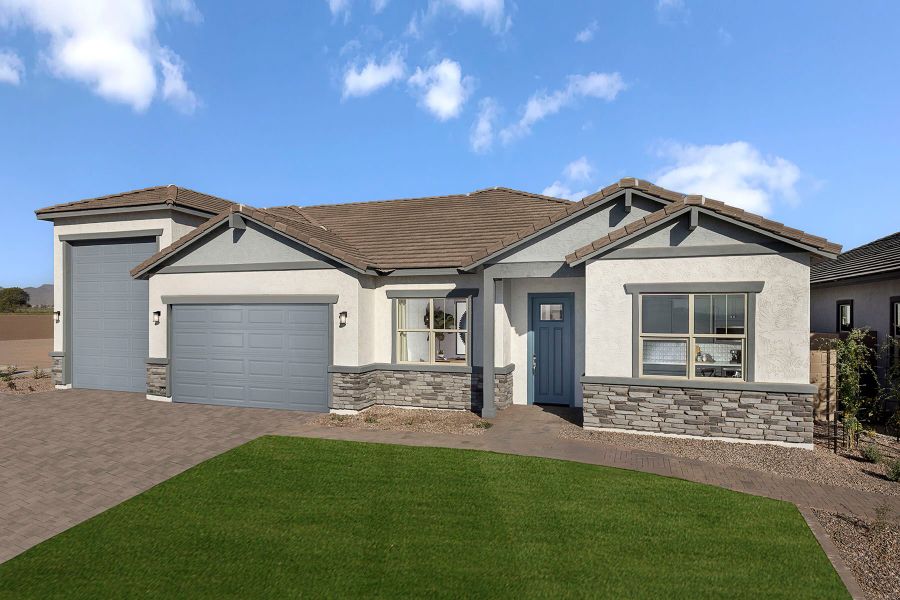 Representative exterior photo of a completed home built from the Violet by Mattamy Homes in Las Ventanas - RV Collection, Goodyear, AZ (Image 23). Representative exterior photo of a completed home built from the Violet by Mattamy Homes in Las Ventanas - RV Collection, Goodyear, AZ (Image 23).