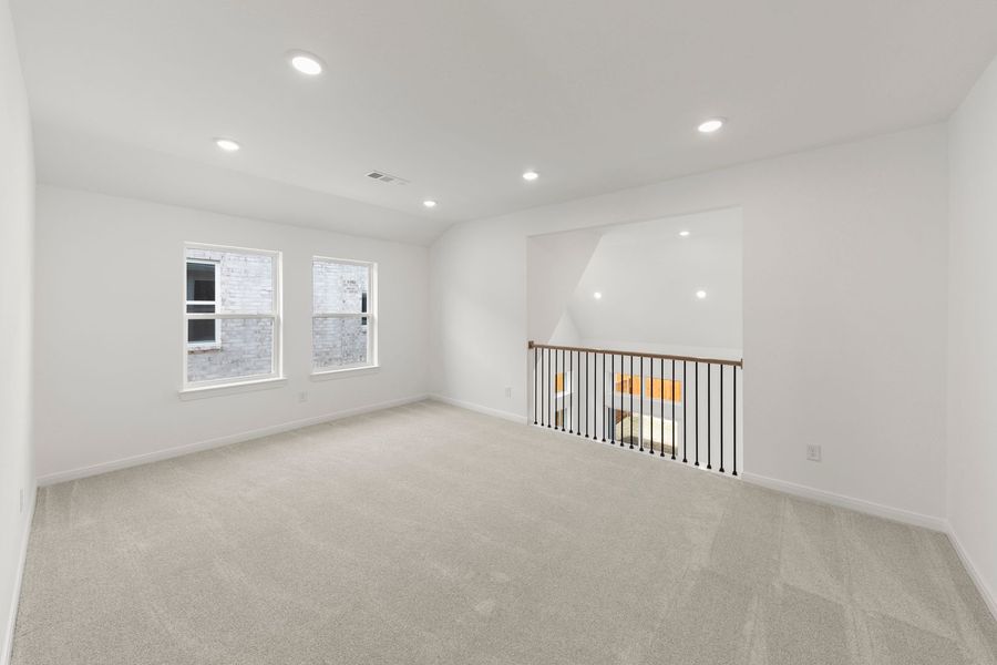 Spacious, unfurnished interior of a new home in Lily Creek at Sutton Fields, Aubrey (Image 28). Spacious, unfurnished interior of a new home in Lily Creek at Sutton Fields, Aubrey (Image 28).