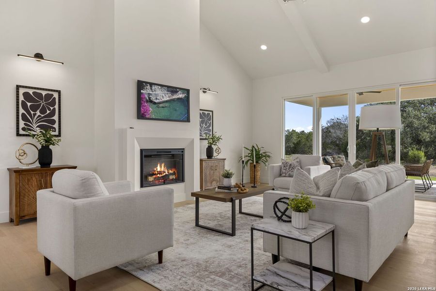 Furnished interior view inside a new home in , Bandera (Image 30).