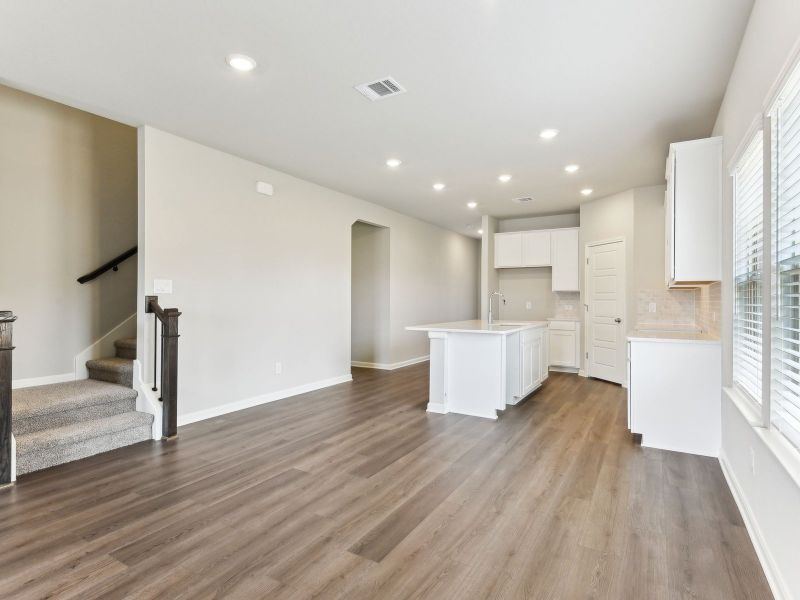 Dining room in the Matador floorplan at a Meritage Homes community.