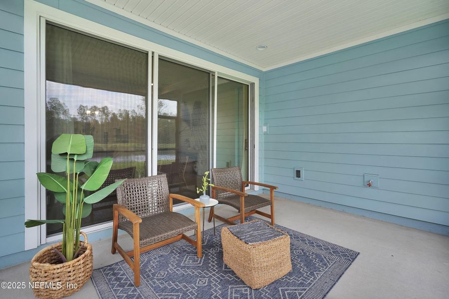 Furnished interior view inside a new home in Seabrook Village at Nocatee, Ponte Vedra (Image 27). Furnished interior view inside a new home in Seabrook Village at Nocatee, Ponte Vedra (Image 27).
