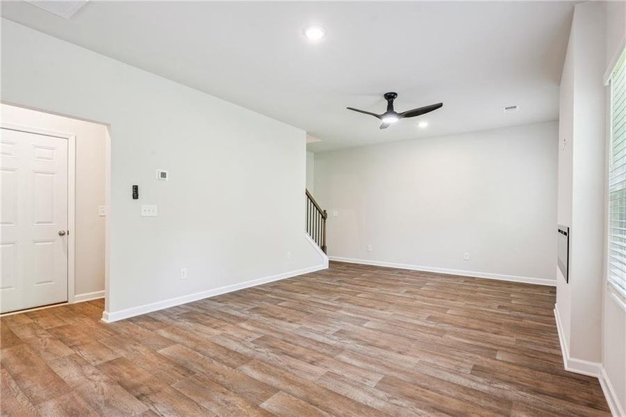 Spacious, unfurnished interior of a new home in River Walk Farm, Covington (Image 14). Spacious, unfurnished interior of a new home in River Walk Farm, Covington (Image 14).