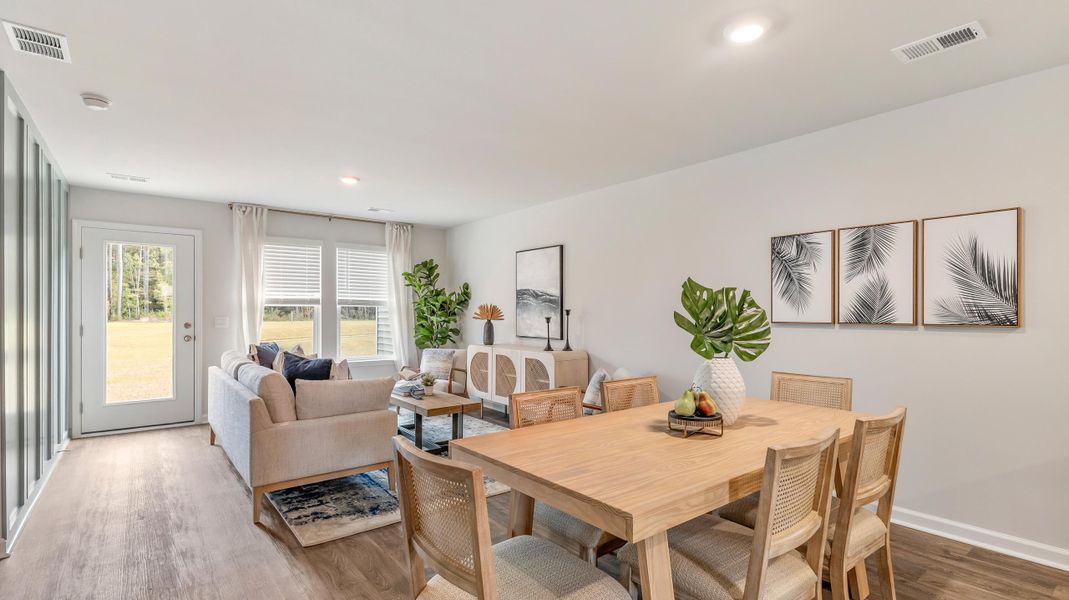 Furnished interior view inside a new home in Carolina Groves Townhomes, Moncks Corner (Image 28).