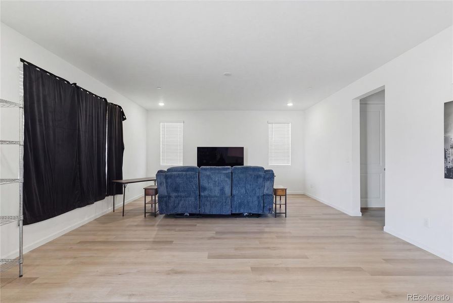 Furnished interior view inside a new home in Crossway at Second Creek, Commerce City (Image 13). Furnished interior view inside a new home in Crossway at Second Creek, Commerce City (Image 13).