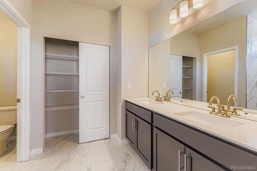 Sierra Primary BathroomVanities & Linen Closet