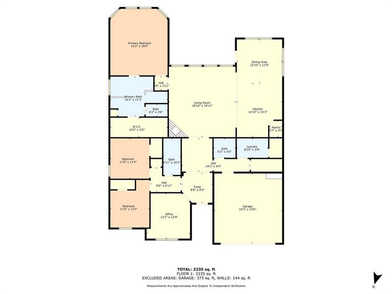 2D floor plan layout of this home in Sunwest Village - Phase 10, McGregor, TX (Image 4).