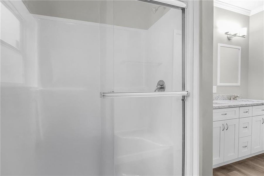 Furnished interior view inside a new home in , Ludowici (Image 4).