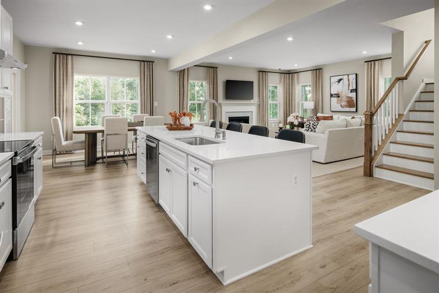 Representative furnished interior of a home built from the Powell by Ryan Homes in Muirwood, Murfreesboro (Image 5).