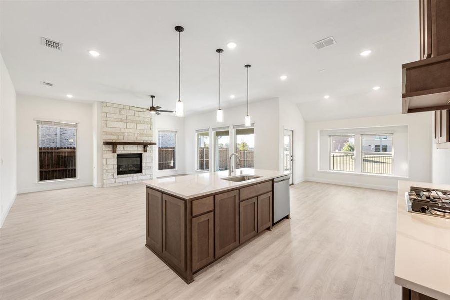 Furnished interior view inside a new home in Ridge Ranch Classic 60, Mesquite (Image 12).