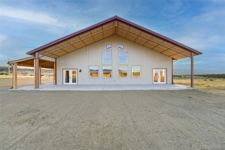 Exterior details and patio area of a home in , Rye (Image 2).