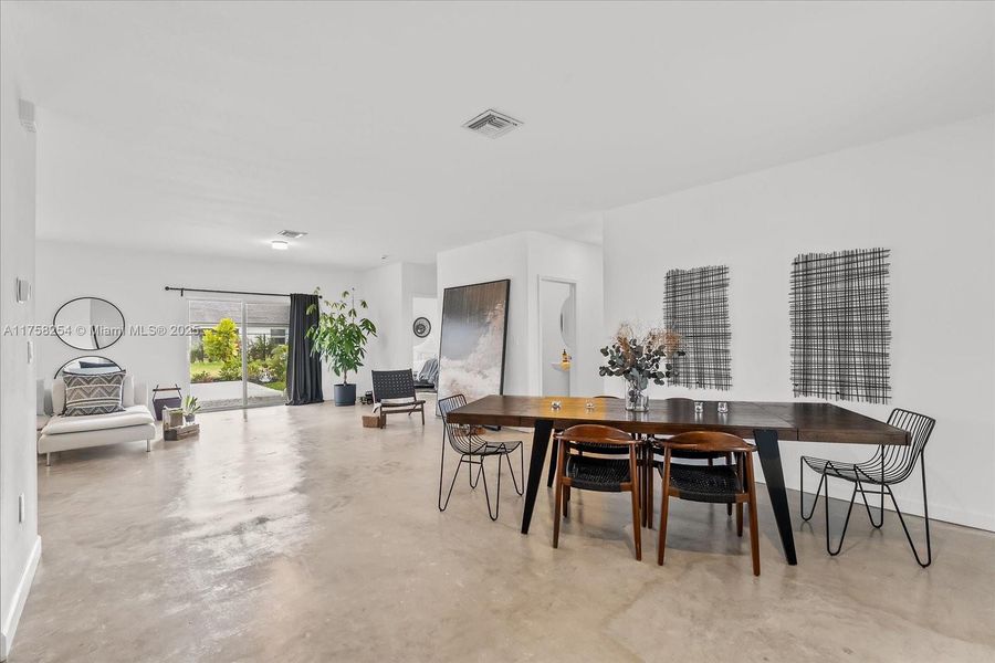 Furnished interior view inside a new home in , Miami (Image 10).