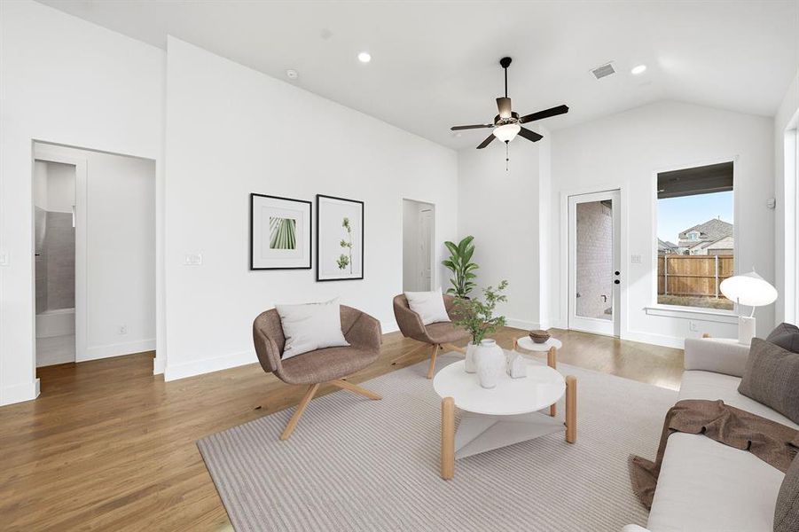Furnished interior view inside a new home in Cottages of Celina, Celina (Image 12).