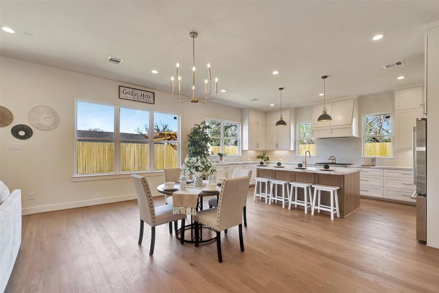 Furnished interior view inside a new home in , Houston (Image 18).