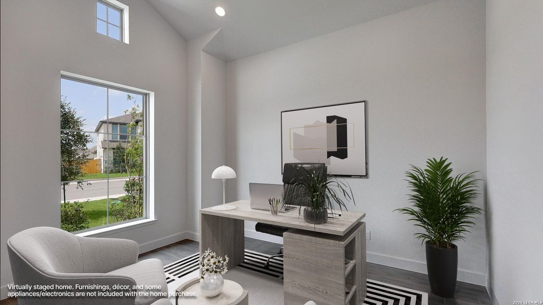 Furnished interior view inside a new home in Briggs Ranch, San Antonio (Image 17).