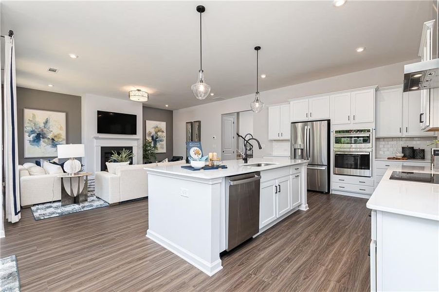 Furnished interior view inside a new home in Madison at Buice Lake, Acworth (Image 15).