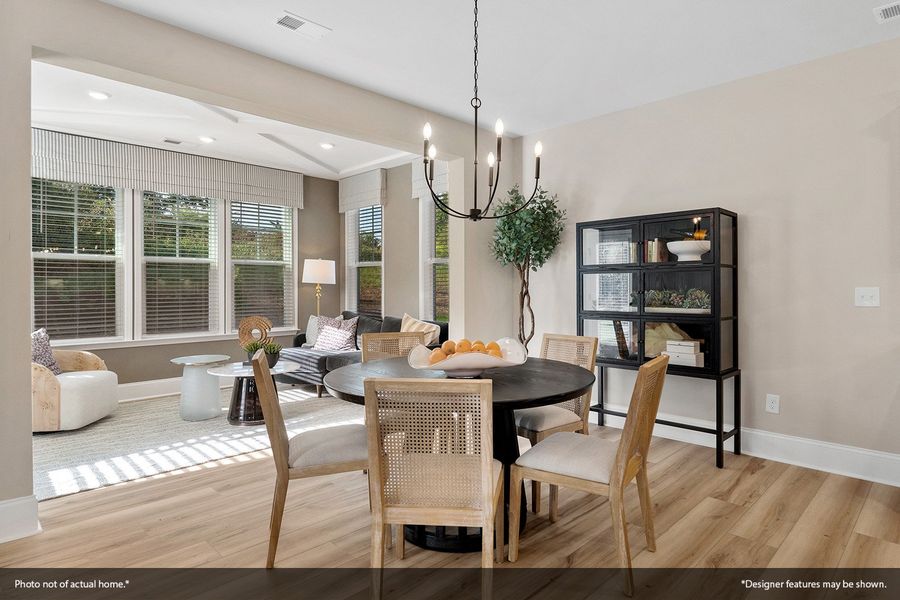 Furnished interior view inside a new home in Sweetbrier, Durham (Image 9).