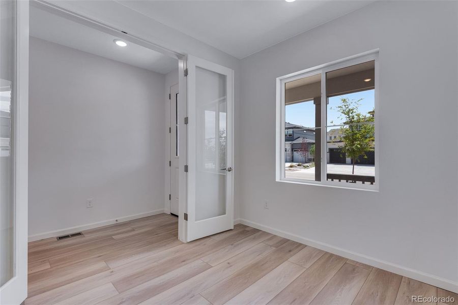 Spacious, unfurnished interior of a new home in Prelude at The Aurora Highlands, Aurora (Image 35). Spacious, unfurnished interior of a new home in Prelude at The Aurora Highlands, Aurora (Image 35).