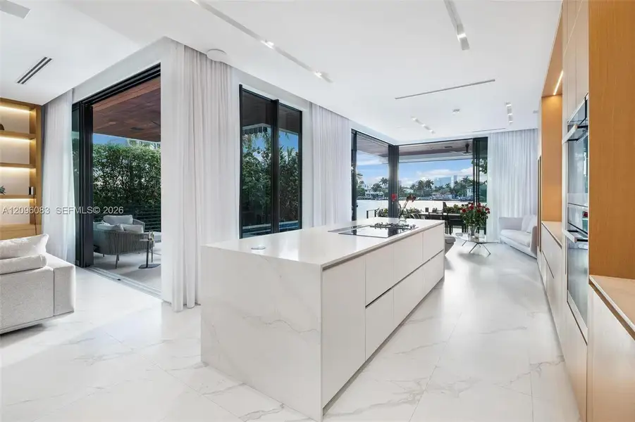 Furnished interior view inside a new home in , Miami Beach (Image 15).
