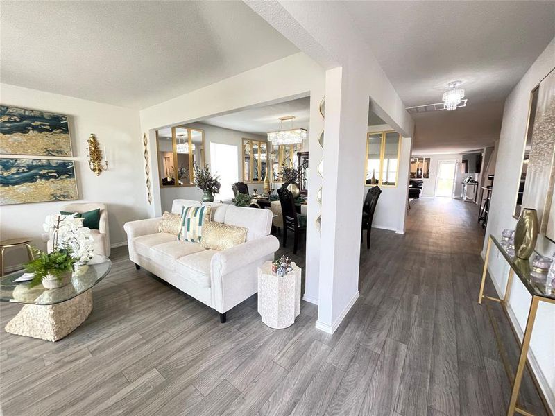 Furnished interior view inside a new home in , Chandler (Image 31).